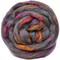 Merino Sari Blend - Merino Wool & Sari Silk Roving Fiber. Super Soft Combed Top For Hand Spinning, Needle Felting, Wet and Nuno Felting.
